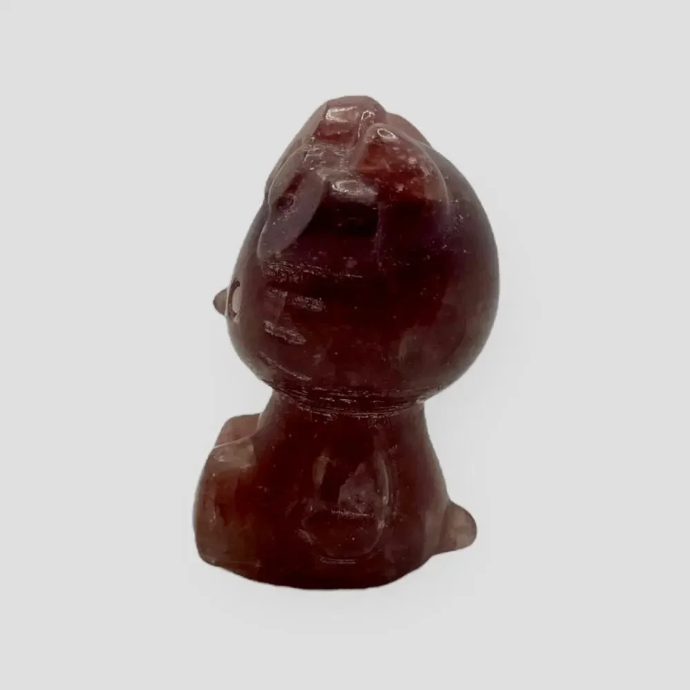 Strawberry Quartz Hello Kitty HK Sanrio Carving